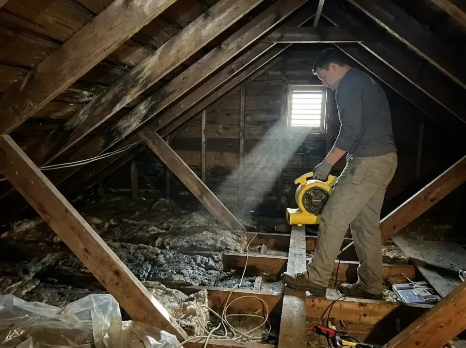 attic-water-damage-drying-proc-007 — frequently asked questions, Emergency Water Extraction & 24/7 Flood Response in Johnson…